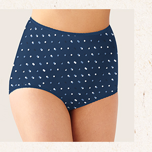 Skimp Skimp® Brief in Regal Navy Dot Print